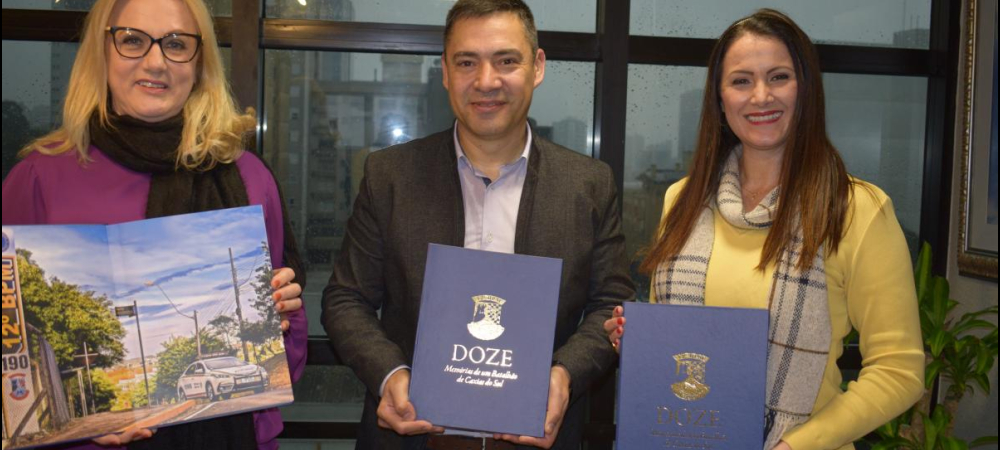 Sindilojas Caxias recebe visita do tenente-coronel Jorge Emerson Ribas
