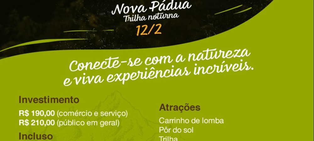 Com trilha, meditação e jantar em Nova Pádua, Sesc Caxias do Sul promove Partiu  Natureza noturno