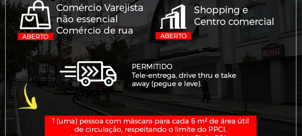 COGESTÃO | Comércio aberto com bandeira preta