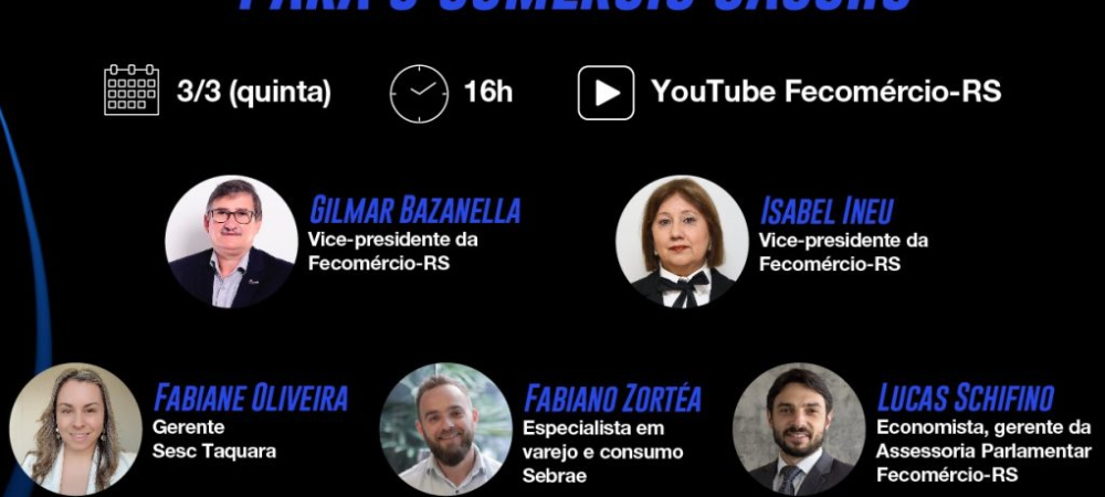 NRF 2022: insights para o comércio gaúcho é tema de live da Fecomércio-RS