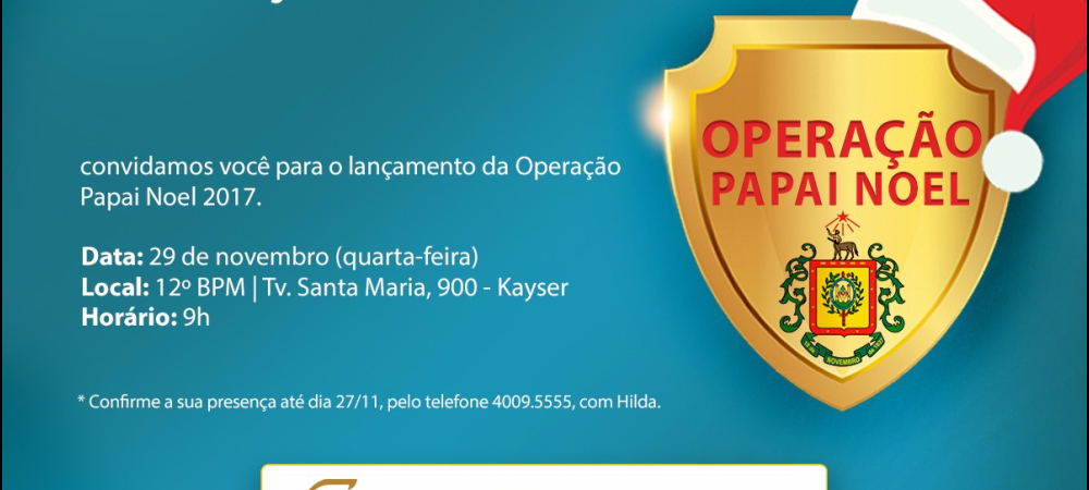 Operação Papai Noel começa no dia 1º de dezembro