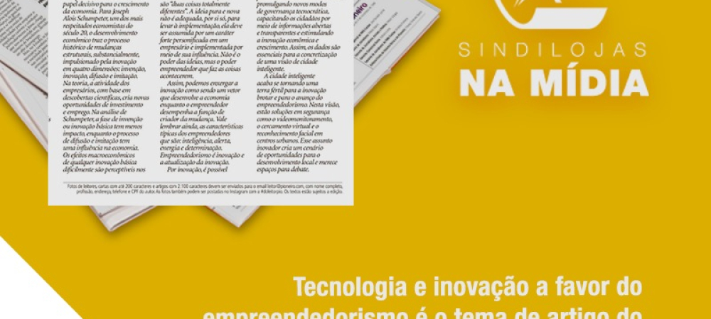 ARTIGO publicado no Jornal Pioneiro de hoje | Tecnologia e inovação a favor do empreendedorismo