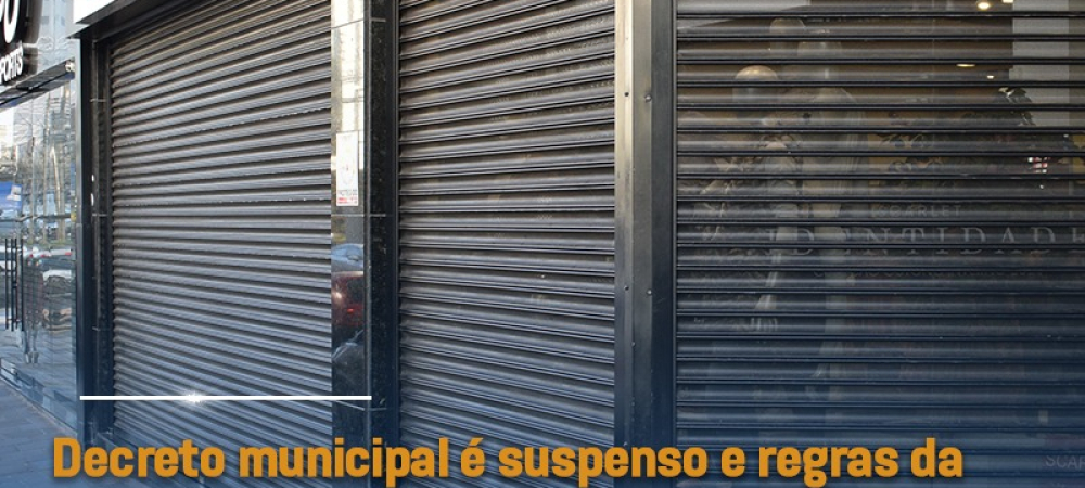 Decreto municipal é suspenso e regras da bandeira vermelha voltam a vigorar em Caxias