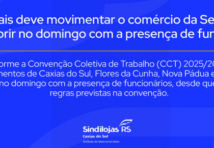 Dia dos Pais deve movimentar o comércio da Serra e lojas podem abrir no domingo com a presença de funcionários