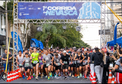 1ª Corrida da Nevasca une esporte e comércio em estreia de sucesso em Caxias do Sul