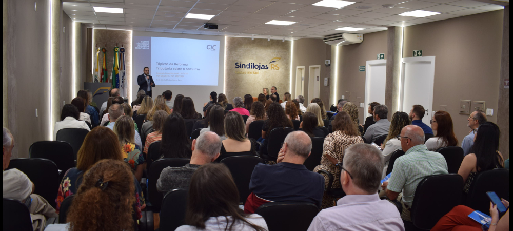 Impactos da reforma tributária foram tema do Fórum Jurídico do Sindilojas Caxias