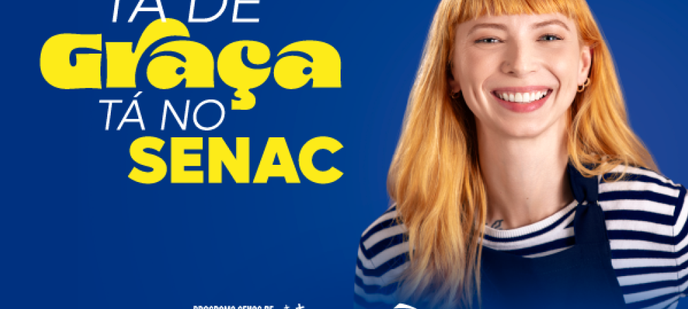 Tá de graça, tá no Senac: Senac-RS abre quase 4 mil vagas gratuitas para cursos técnicos presenciais e EAD