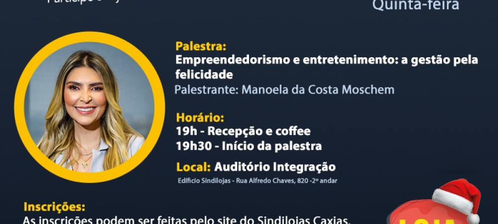 Departamento Jovem do Sindilojas Caxias traz a CEO da Vila da Mônica 