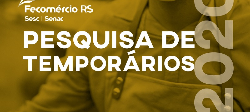 Pesquisa de Empregos Temporários 2020 aponta que 35,2% das empresas do varejo devem contratar temporários para o fim de ano